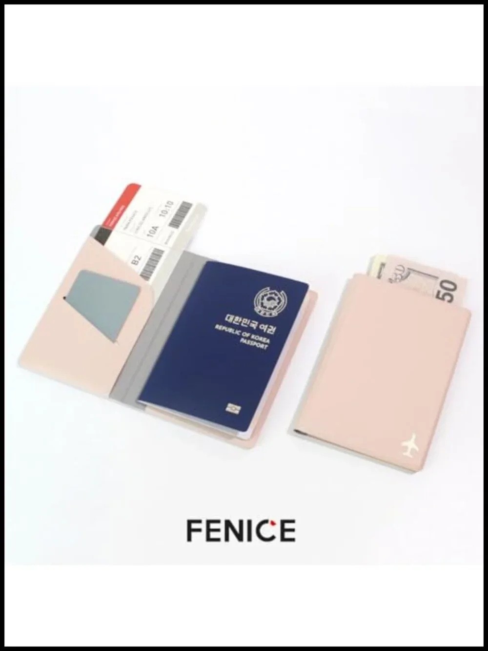RFID Blocking Passport Holder with Card Slot Waterproof Vegan PU Leather Travel